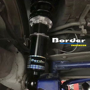 Border Coilovers for Toyota Corolla on car